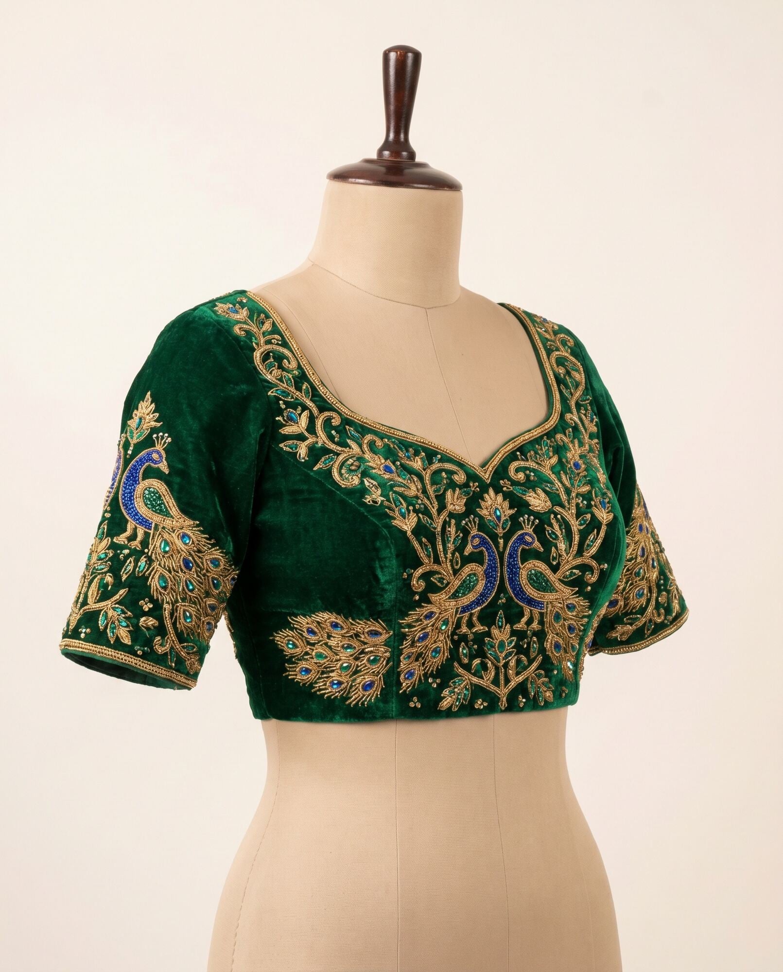 Peacock Zardosi Designer Blouse