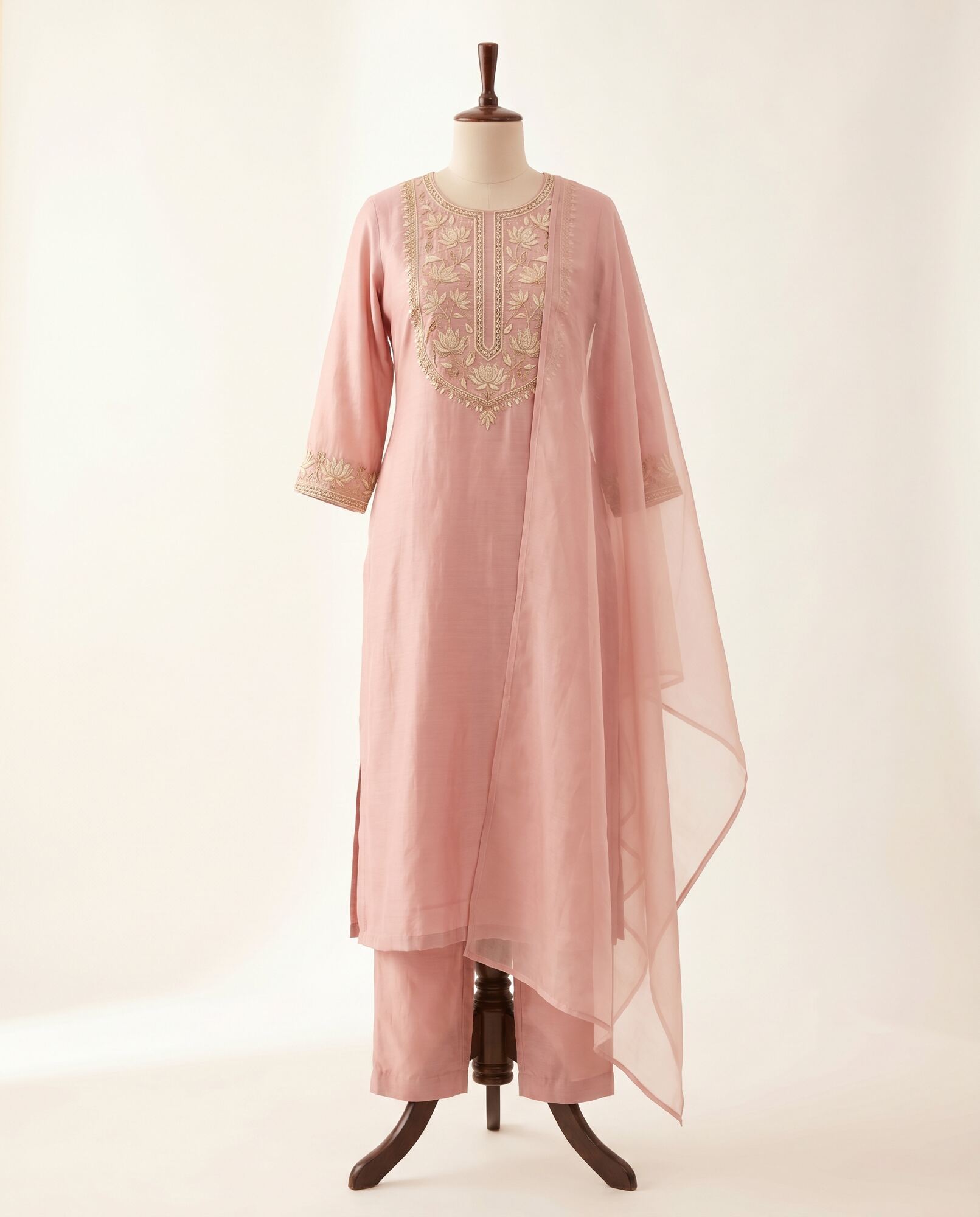 Lotus Aari Festive Kurta Set